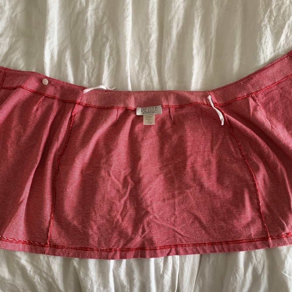 red checkered wrap skirt - Picture 2 of 4